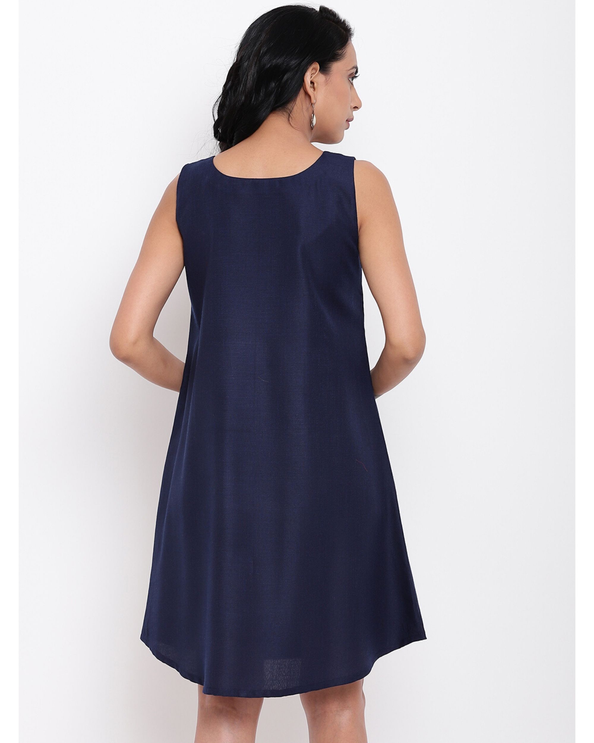 Navy blue lace dress by trueBrowns The Secret Label
