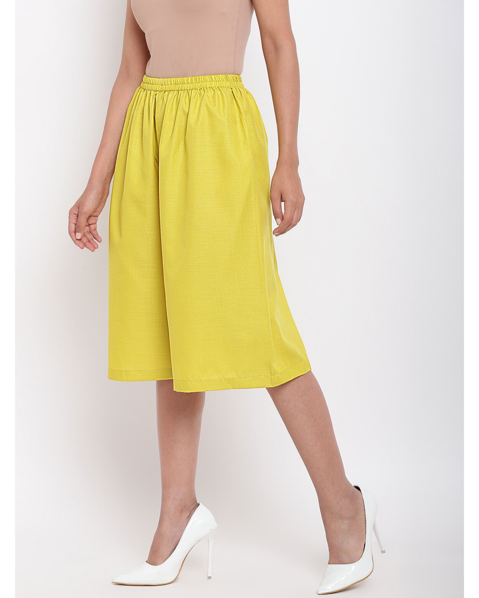 short palazzo trousers
