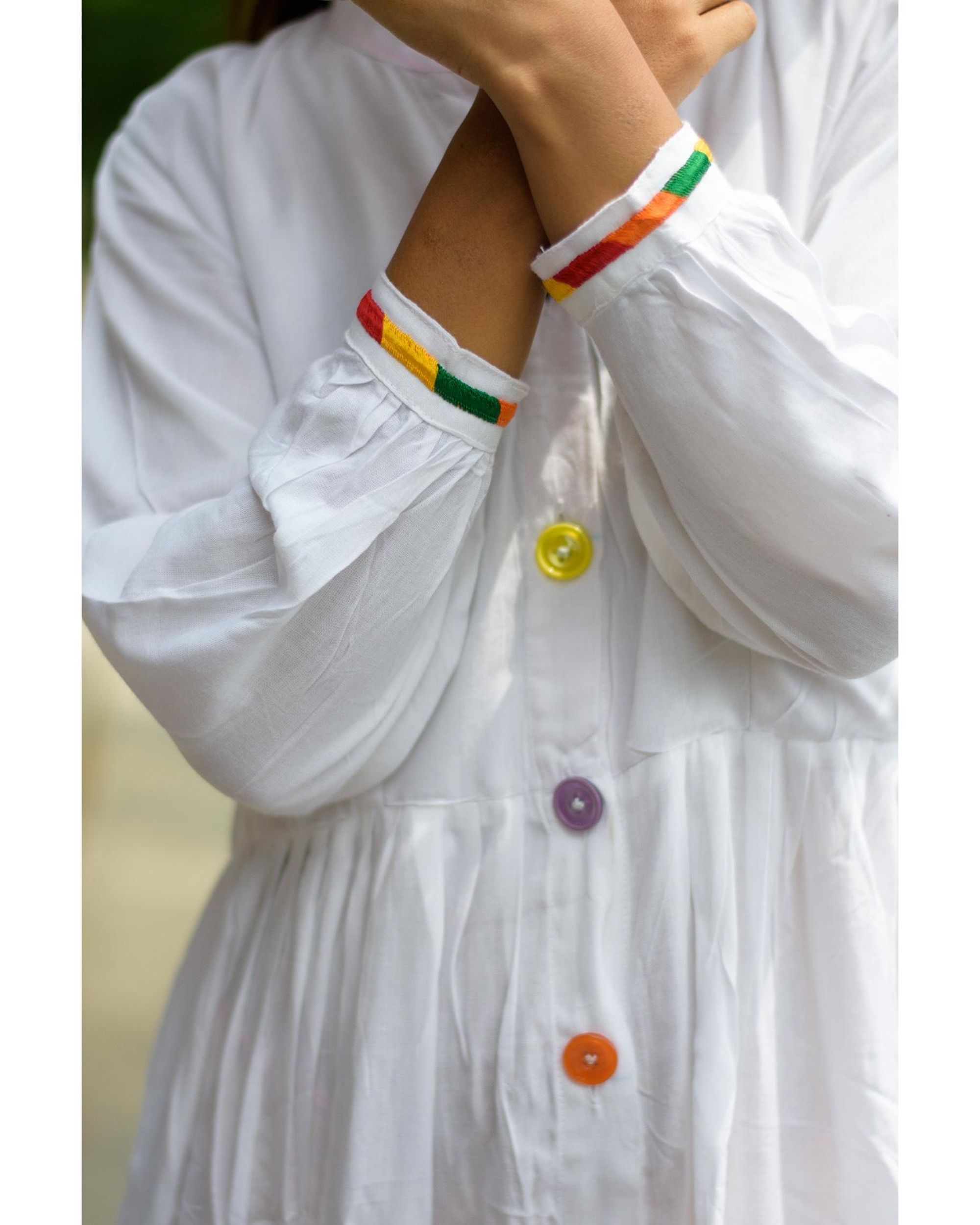 White button down maxi dress by Label Wagga The Secret Label