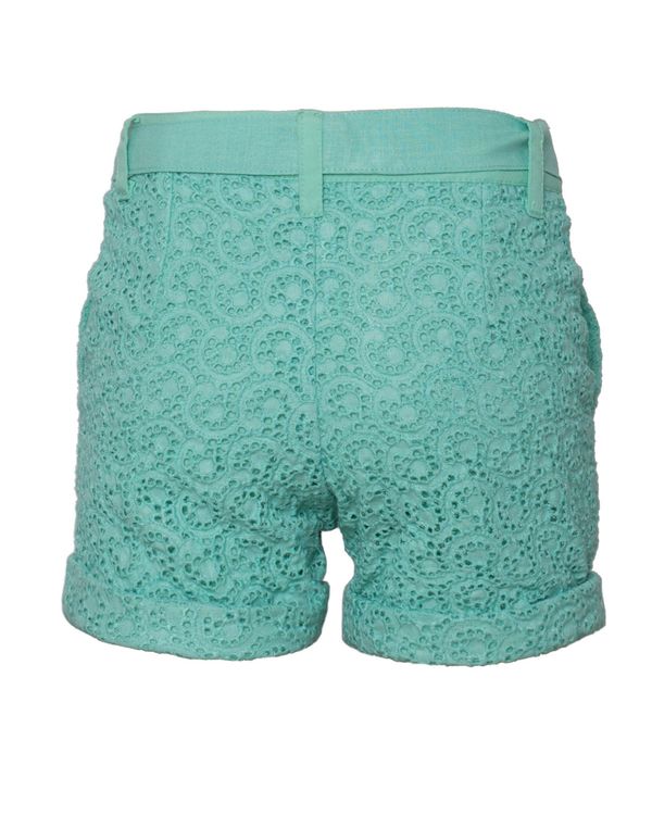 Mint green cutwork shorts by Kidko The Secret Label