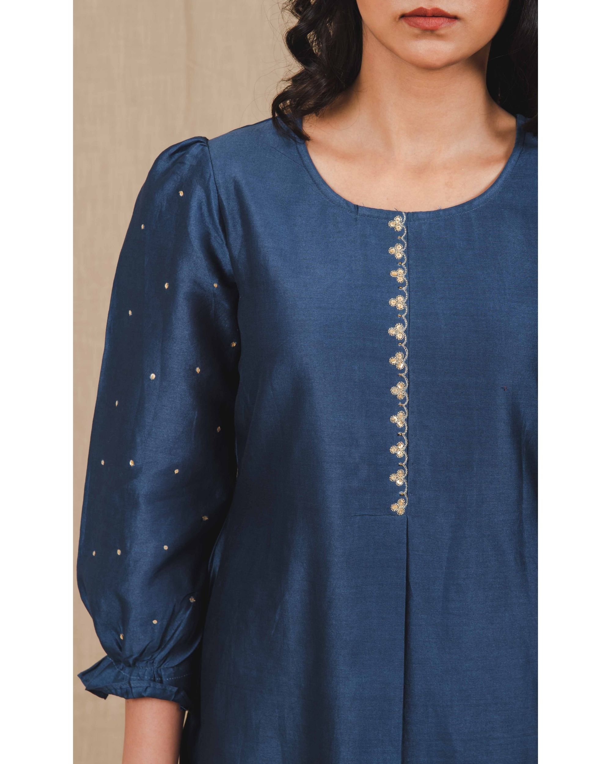 kurta with puff sleeves