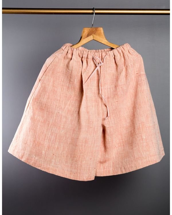 Blush pink peplum top with divided skirt - set of two 3