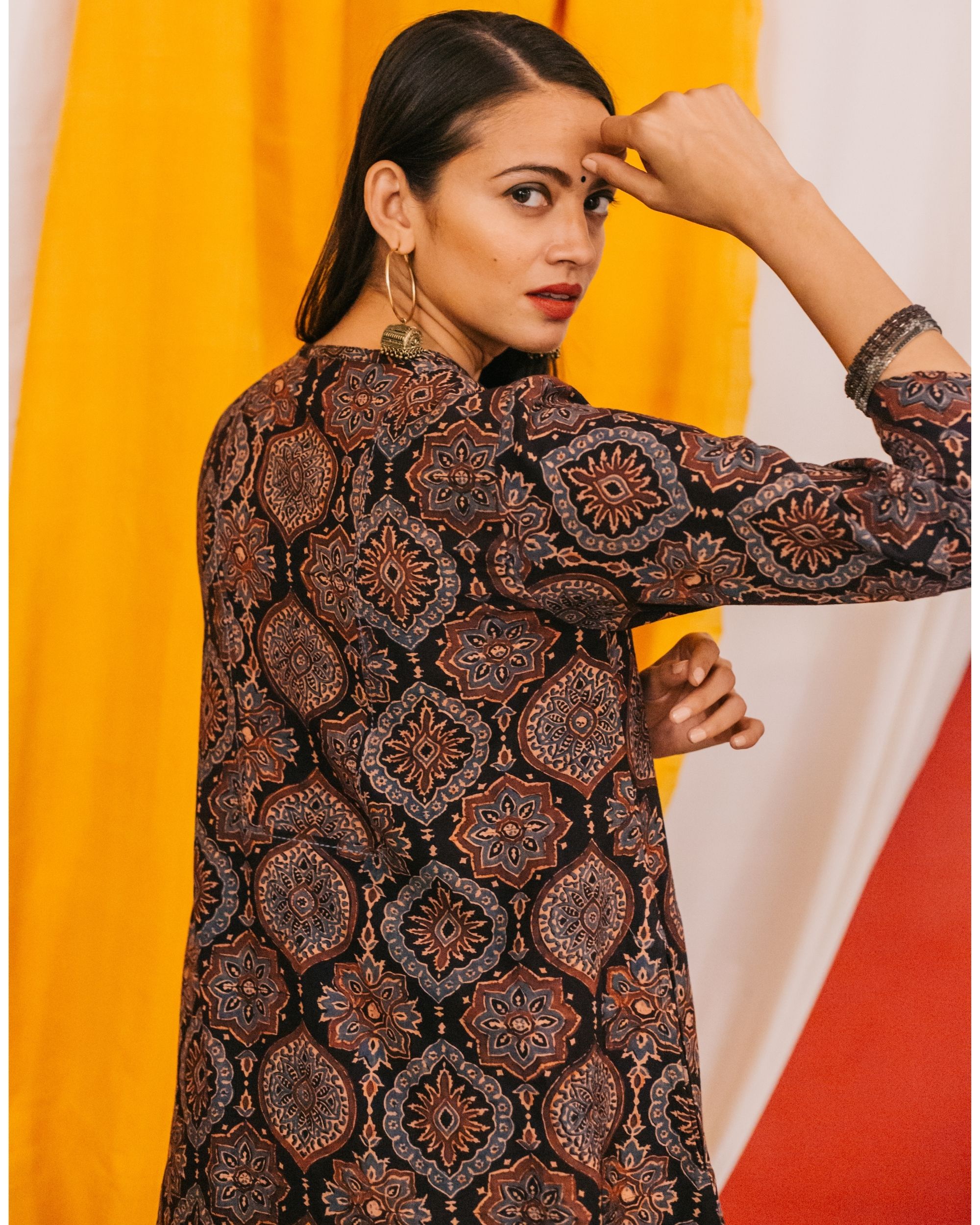 ajrakh kurtis