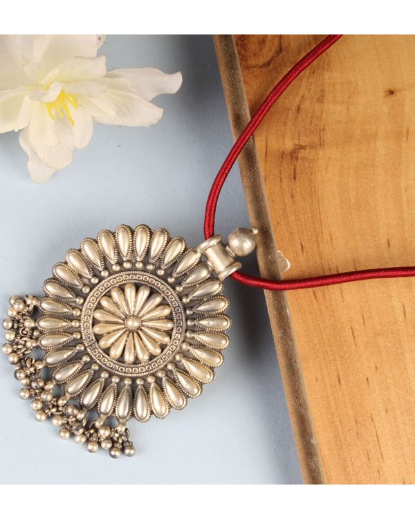 Sunflower ghungroo necklace 1