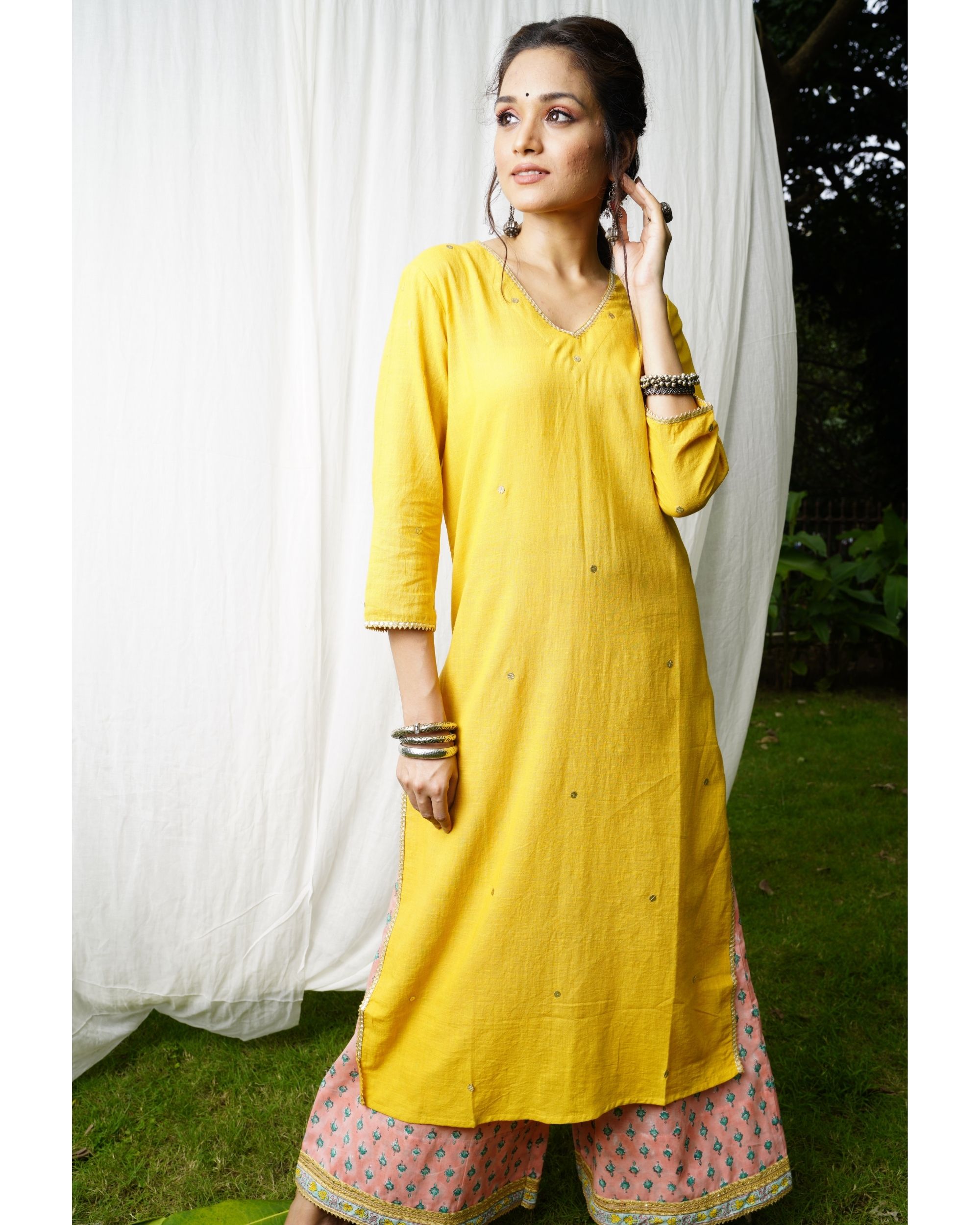 haldi rasam suit design