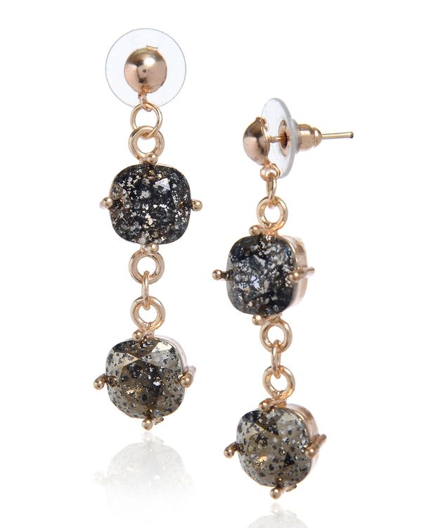 Crystal black patina earrings 2