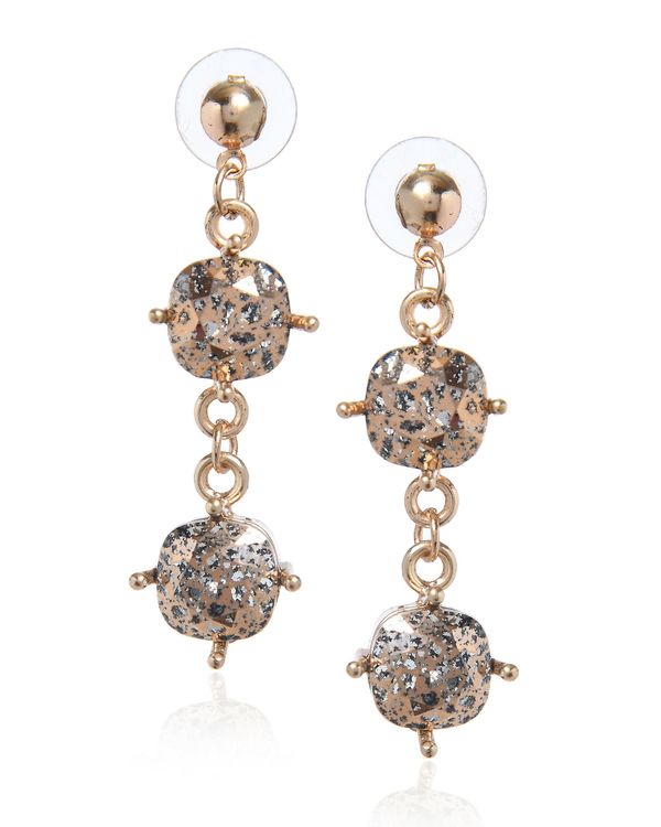 Crystal rose patina earrings 3