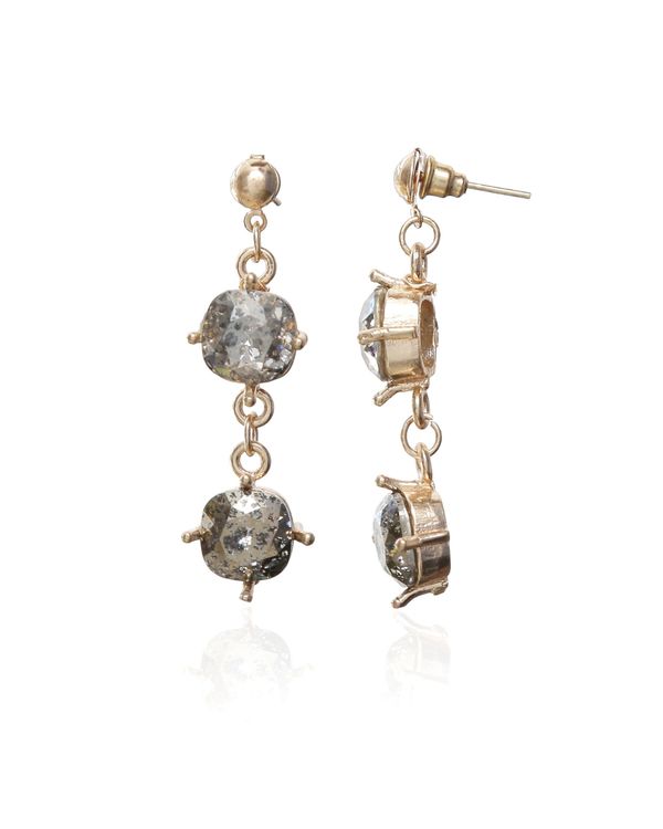 Crystal patina swarovski earrings 1