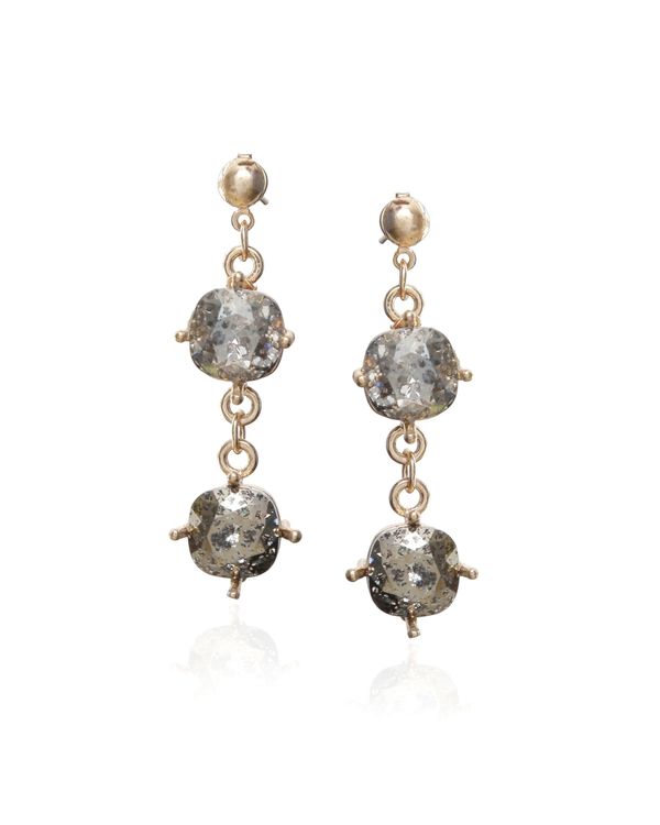 Crystal patina swarovski earrings 2