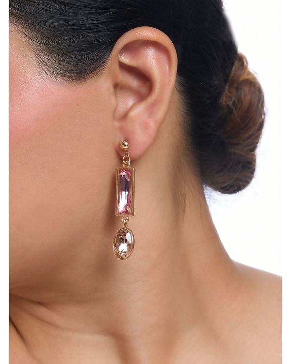Light rose earrings 1