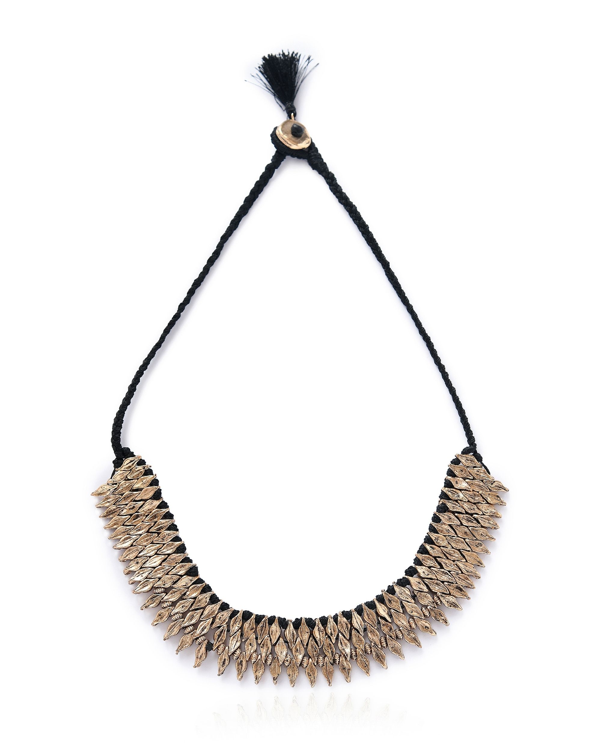 Black thread necklace by Amoliconcepts | The Secret Label