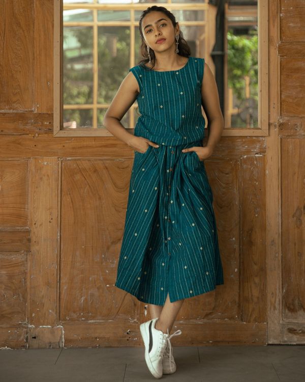 Teal top and skirt set - set of two 1