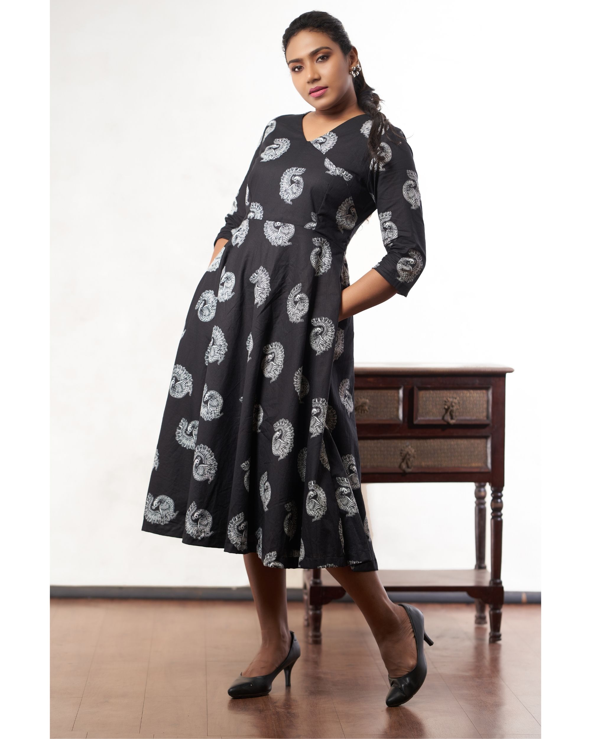 peacock maxi