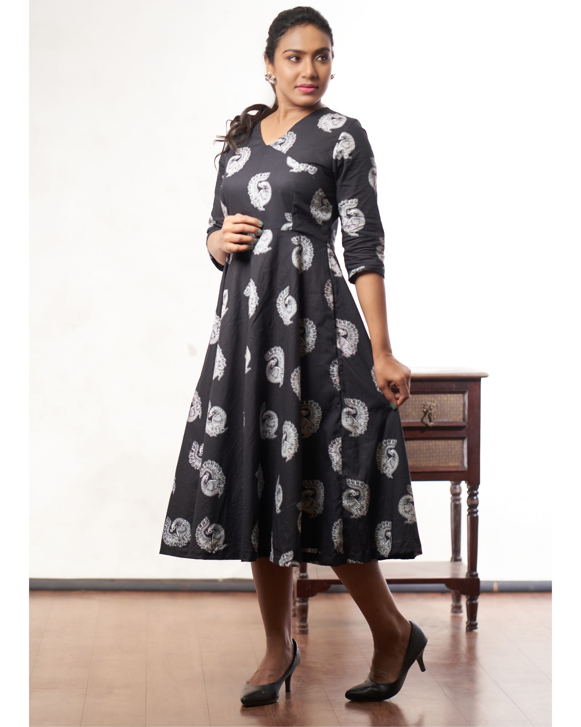 peacock maxi