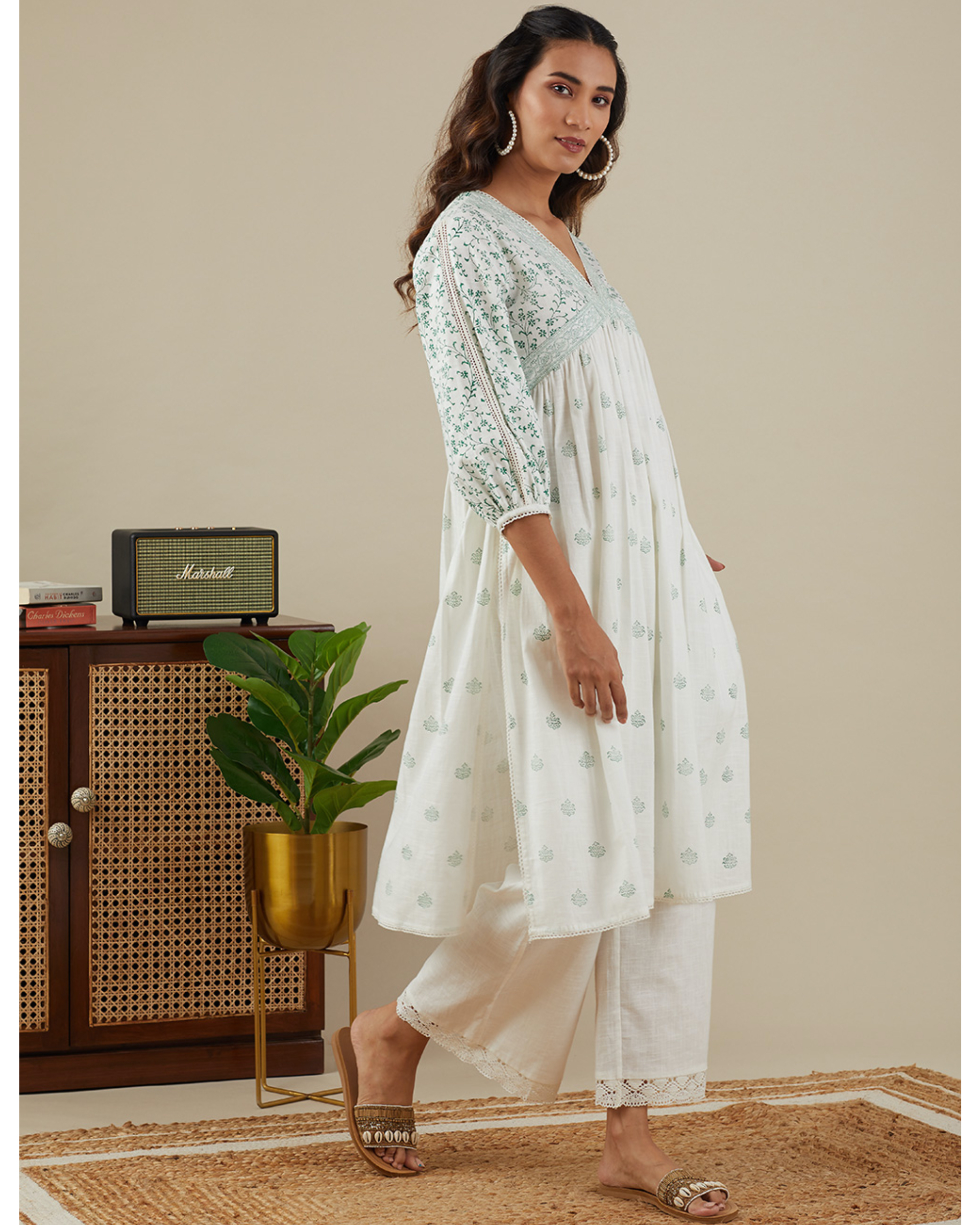 V hotsell neck kurtas