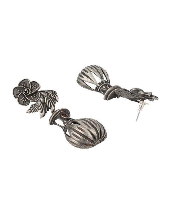 Flower pot earrings 1