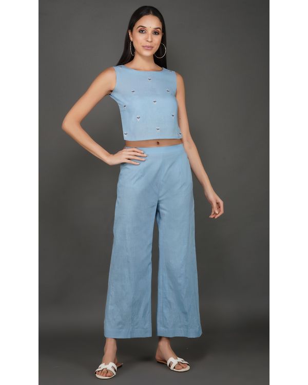 top with pant with shrug