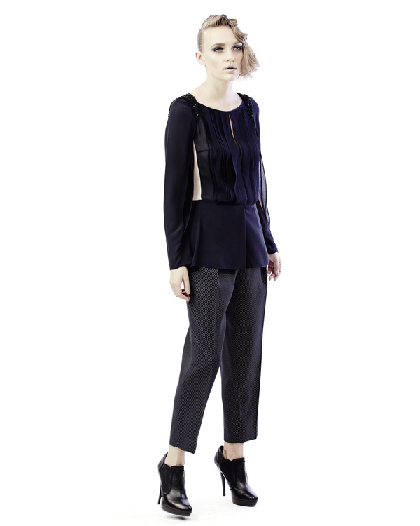 Front pleated top by Rohit Gandhi Rahul Khanna | The Secret Label
