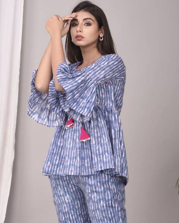 Blue angrakha top 2