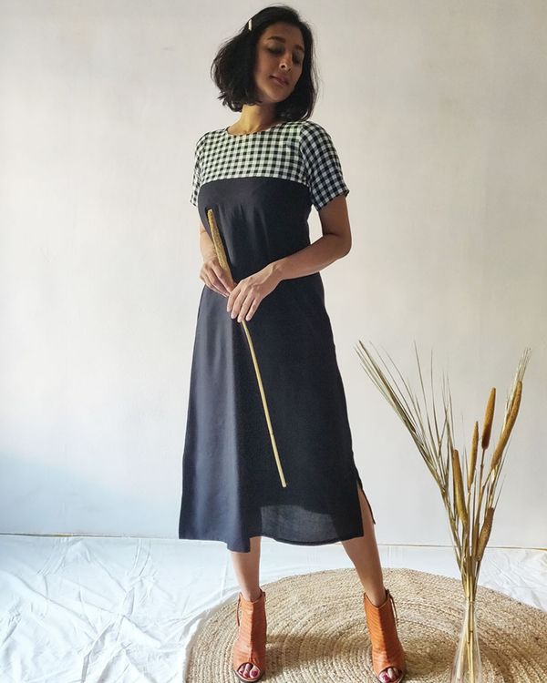 Black everyday yoke dress by Why So Blue The Secret Label