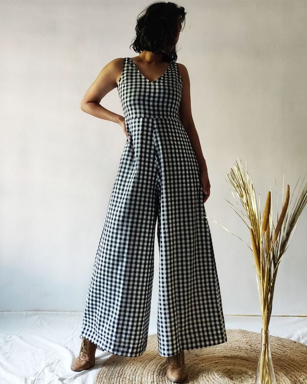 Checkered jumpsuit 1