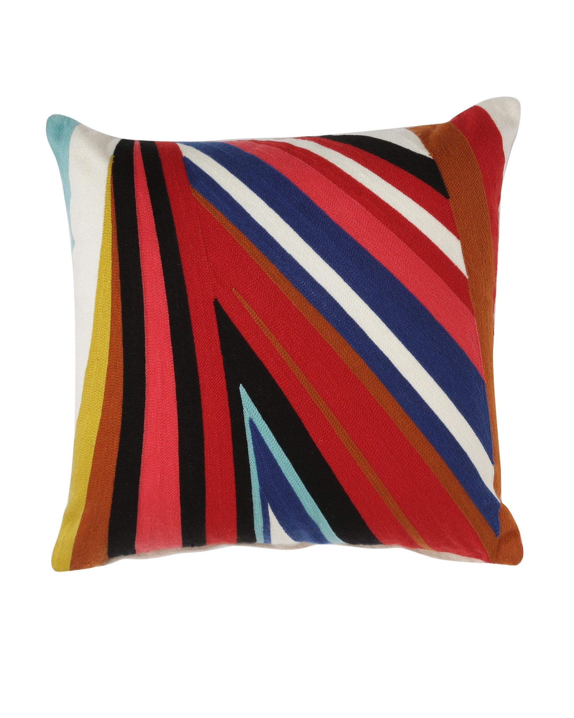 Abstract embroidered cushion cover by Amoliconcepts | The Secret Label