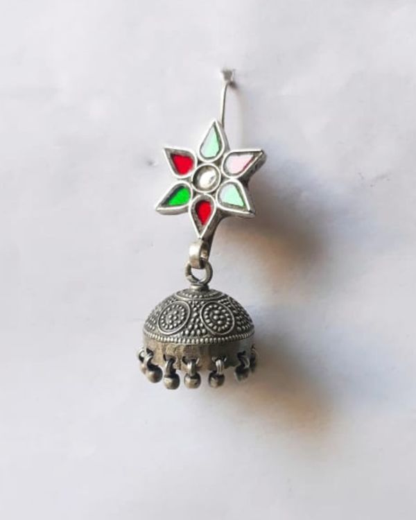 Multi color floral jhumka 1