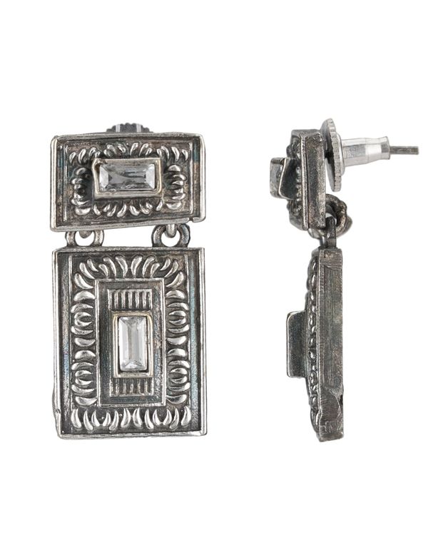 Dual rectangular earrings 1