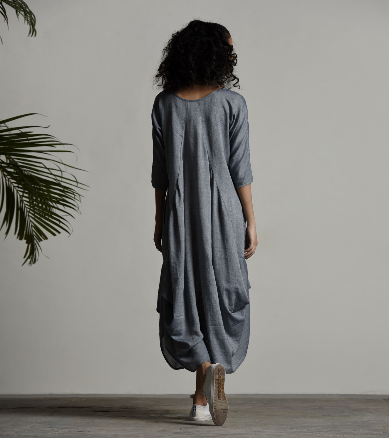 Grey day jhabla dress by Khara Kapas | The Secret Label