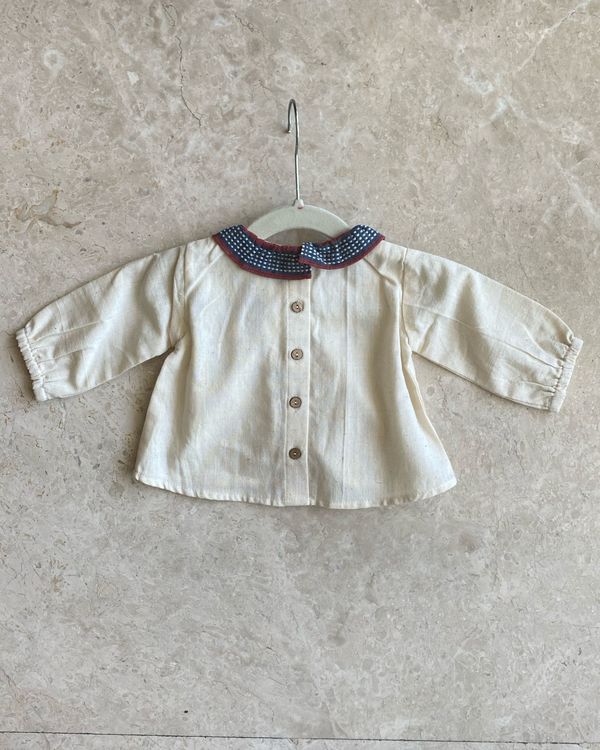 Off white malkha cotton top 1