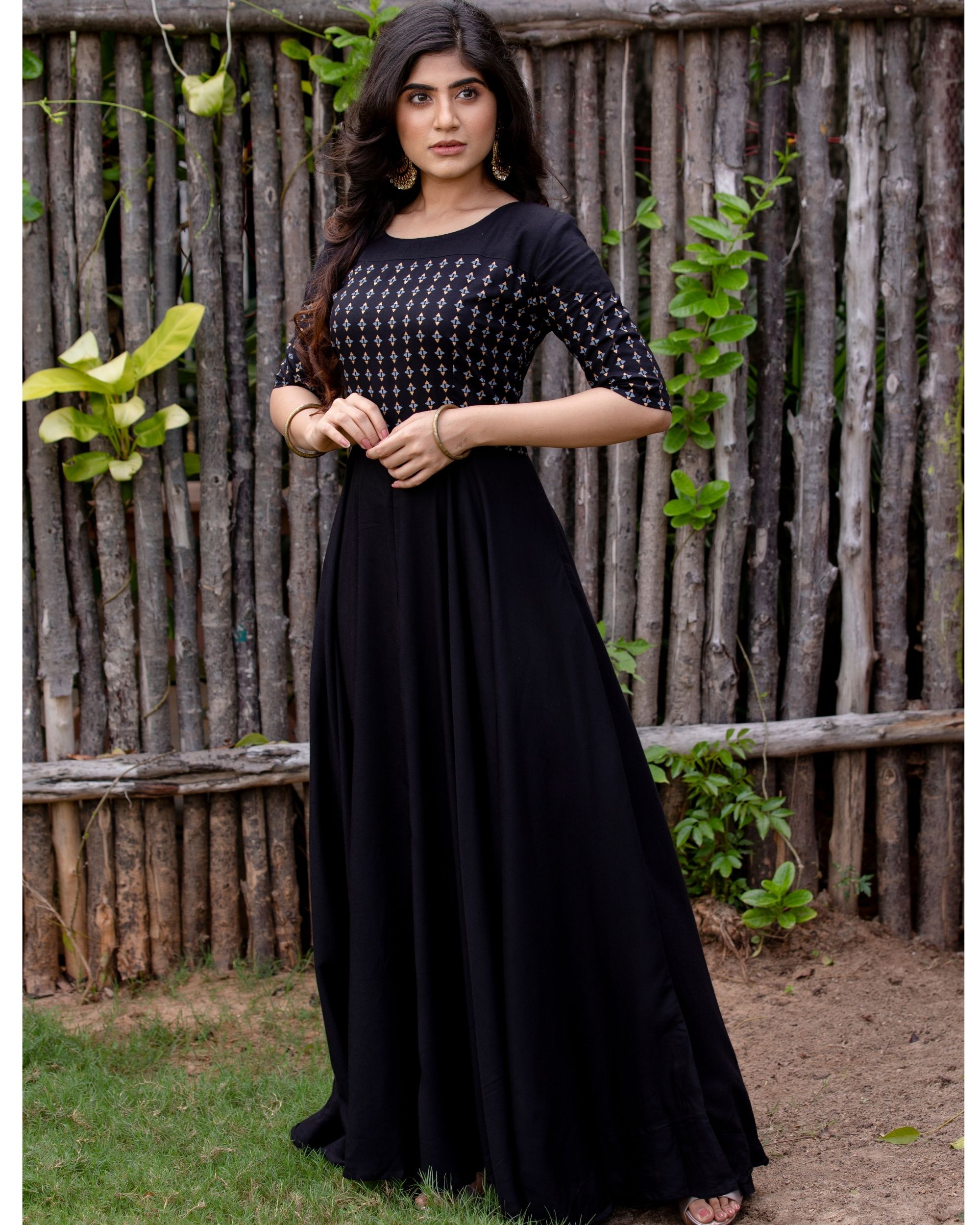 Discover more than 232 black long gown design super hot