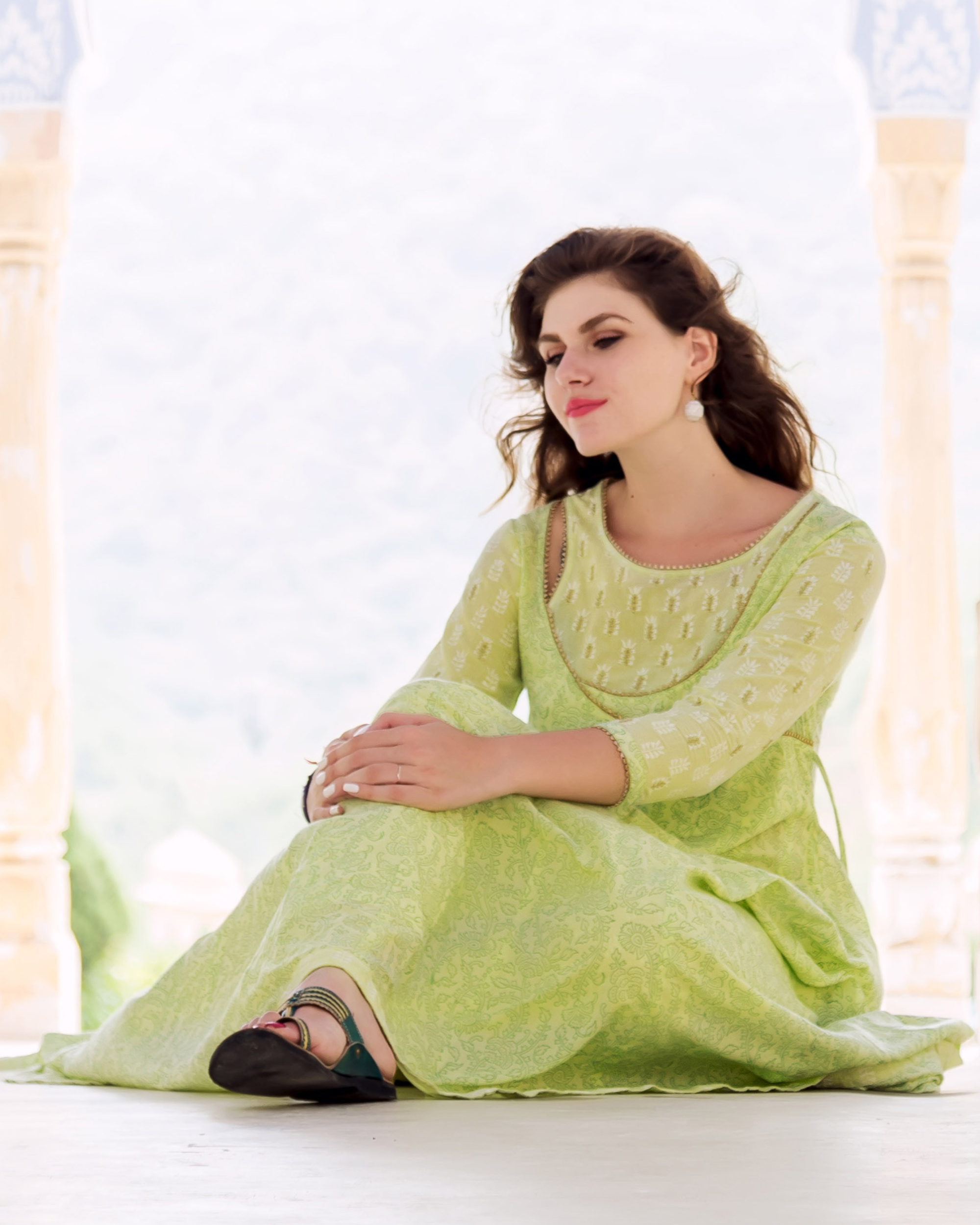 Lime green amazing designer anarkali salwar suit to make you different from  crowd from www.indiabazaaronline.com | Clothes design, Indian fashion,  Saree designs