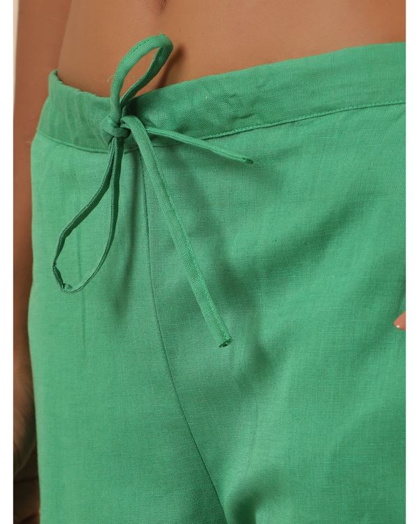 Green linen pants 3