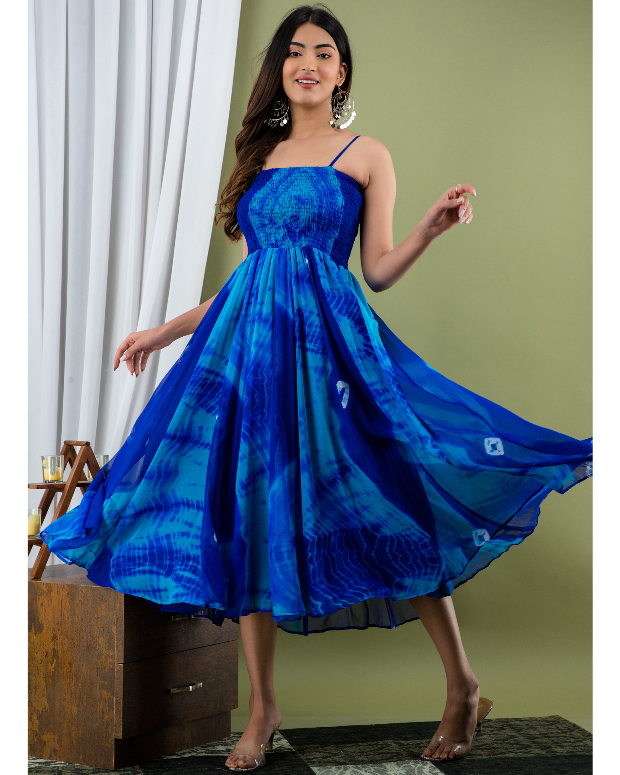 TCVT Shibori Bandhani Suits Dress Material Collection: Textilecatalog