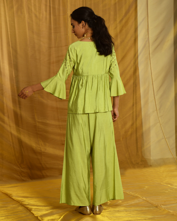 Green sequins birch set - set of two 1