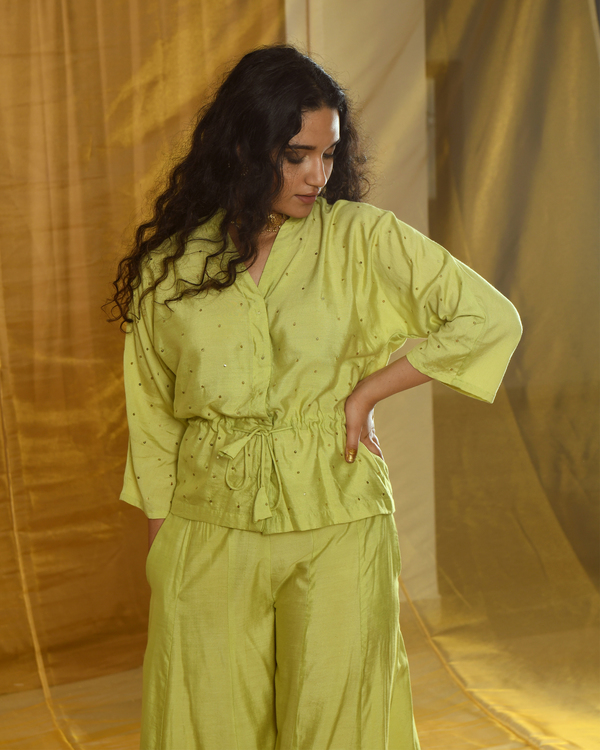 Green sequins co-ord set - set of two 4
