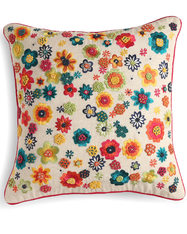 Multicolor floral cushion cover 1