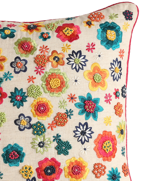 Multicolor floral cushion cover 5