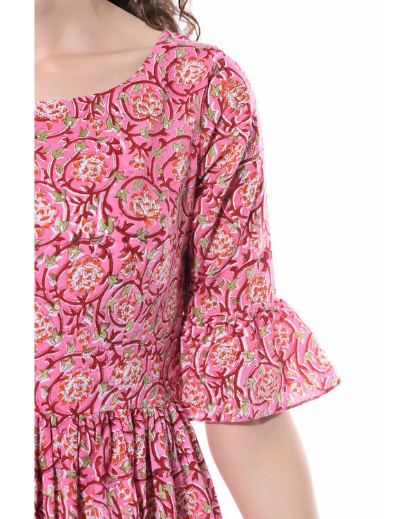 Pink ruffled dress by Pa:aR | The Secret Label