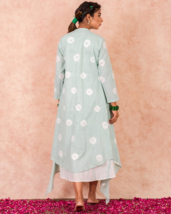 Mint dress with cape - set of two 1