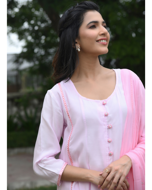 Blush pink suit set - set of three 3