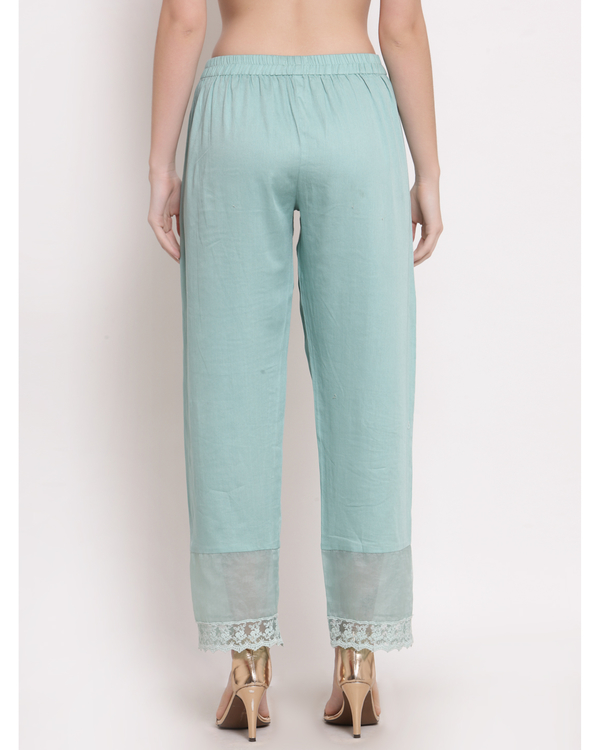 Light blue modal satin palazzo 1