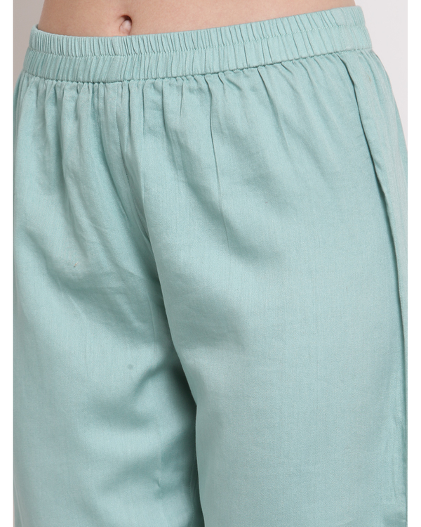 Light blue modal satin palazzo 2