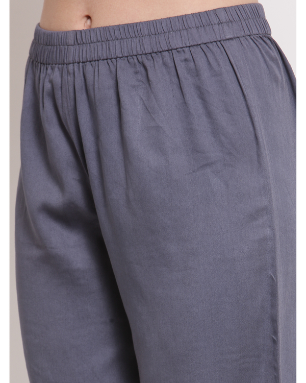 Grey modal satin palazzo 2