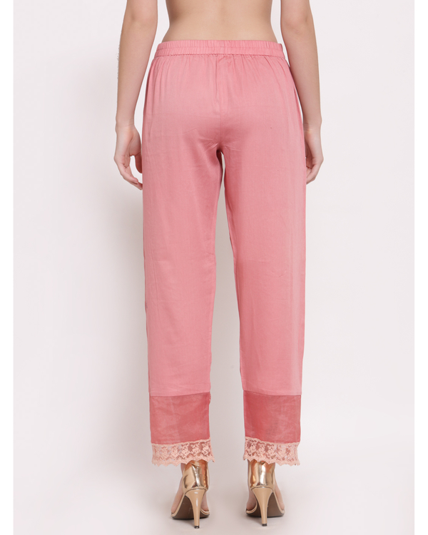 Peach modal satin palazzo 1