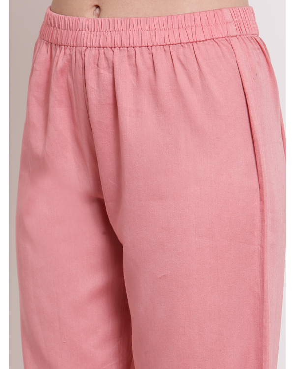 Peach modal satin palazzo 2