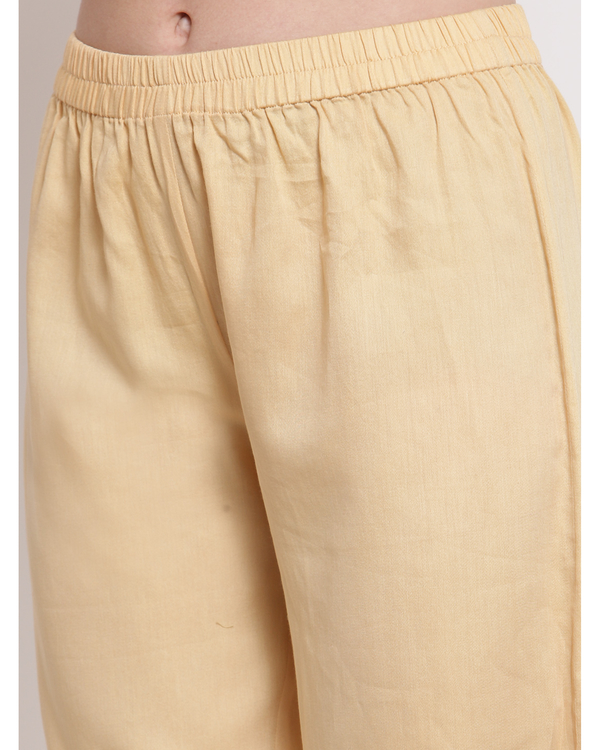 Beige modal satin palazzo 2