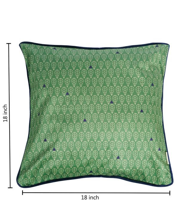 Midnight safari leaf cushion cover 1