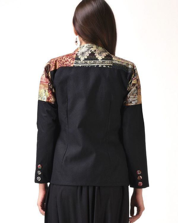 Kantha patch jacket with pants - Set of Two 2