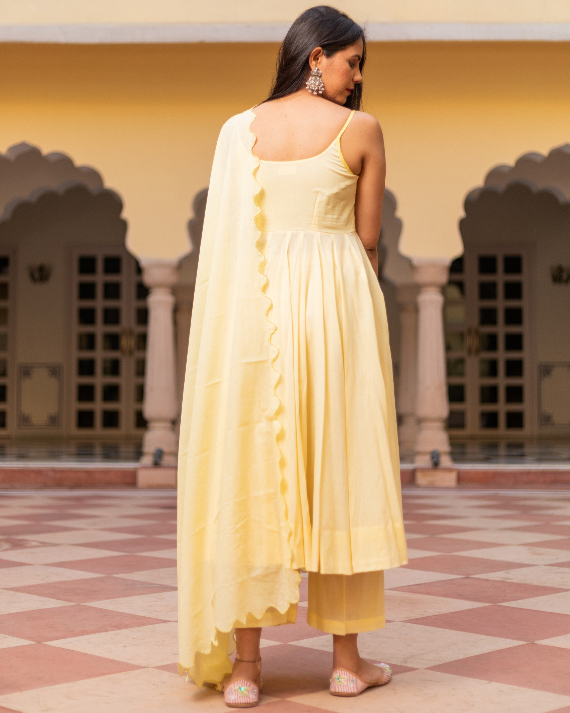 Plain Georgette Anarkali Suit, multi Colour at Rs 1300 in Mumbai | ID:  2851681484291